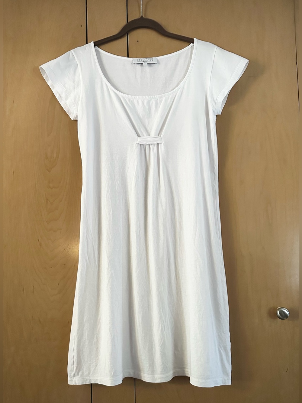 Laurence Tavernier White 100% Cotton Jersey Nightgown/Chemise Made in France S